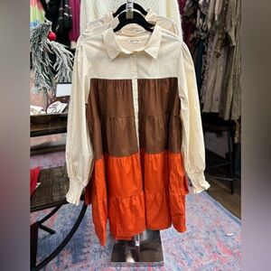 Carol Christian Color Block Mini Dress